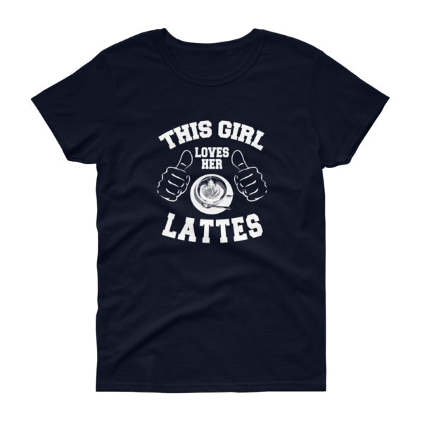 Coffee Lover Latte Women's Loose Crew Neck T-shirt