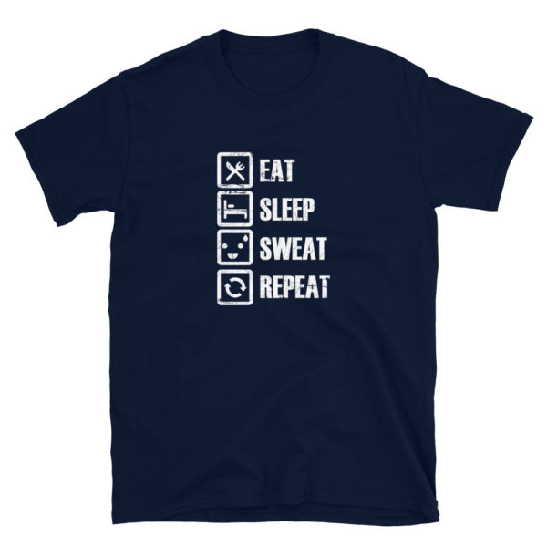 Gym Eat Sleep Sweat Repeat Men's/Unisex T-Shirt