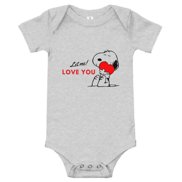 Let Me Love You Snoopy Baby's Onesie