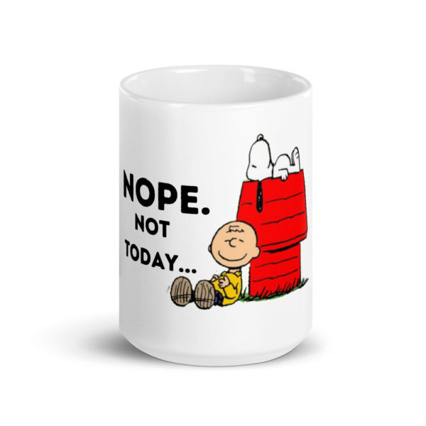 Snoopy Nope Not Today Glossy Birthday Gift Mug