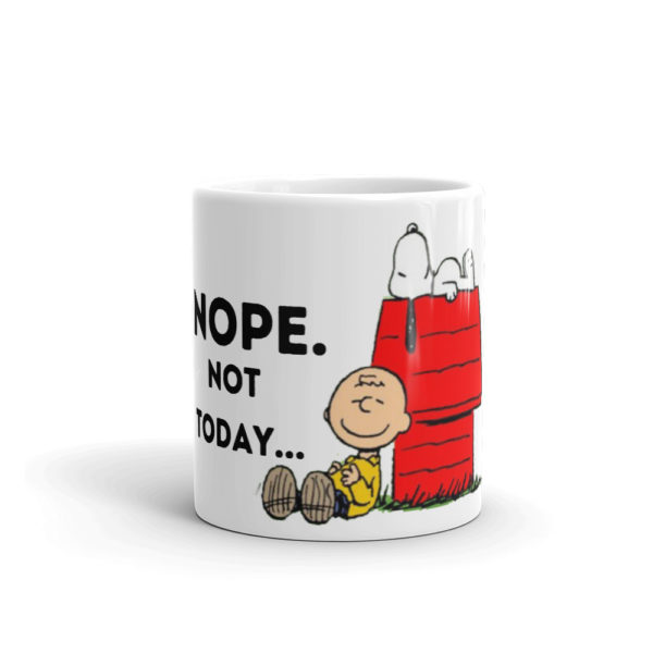 Snoopy Nope Not Today Glossy Birthday Gift Mug